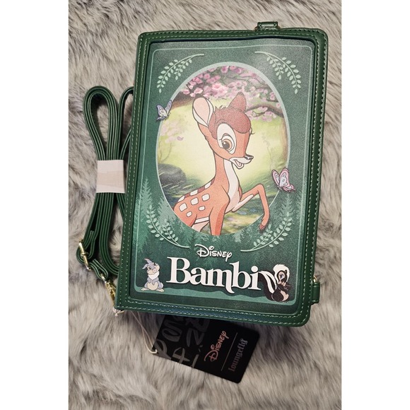 Loungefly Disney Classic Bambi Book Convertible Crossbody - Picture 5 of 8